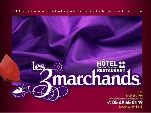 3 marchands restaurant bressuire 79300 internet webdesign apparence